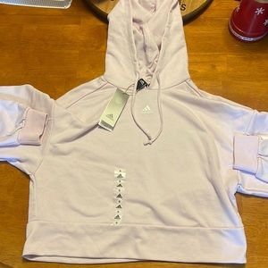 Pink adidas hoodie brand new with tags,small.